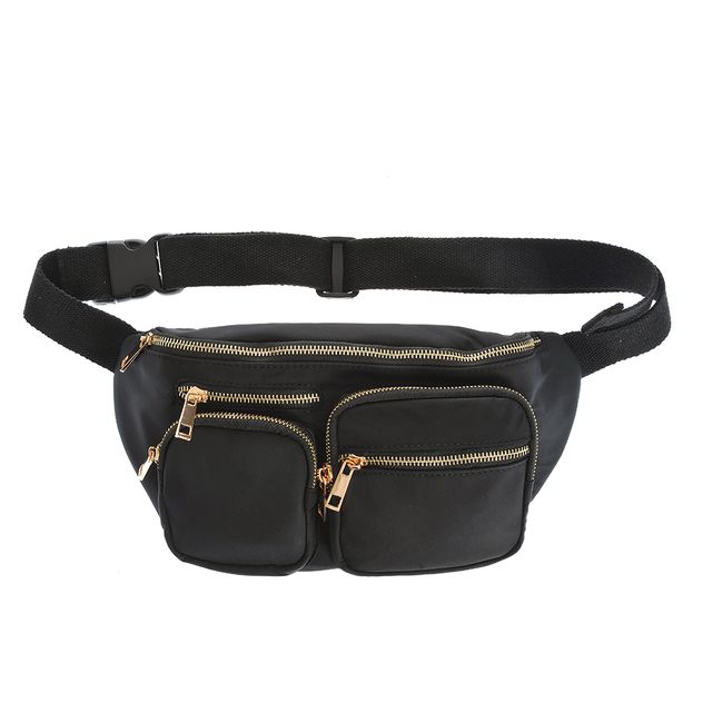 Borseta neagra cu buzunare multiple