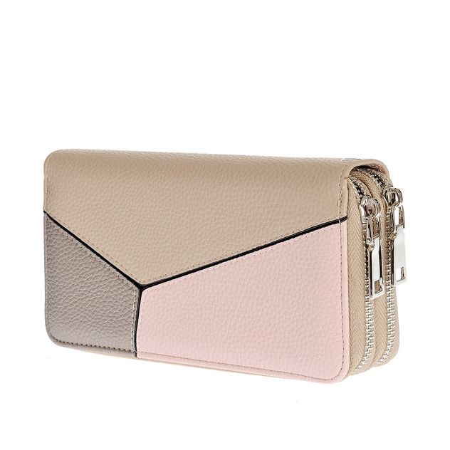 Portofel multicolor cu doua compartimente