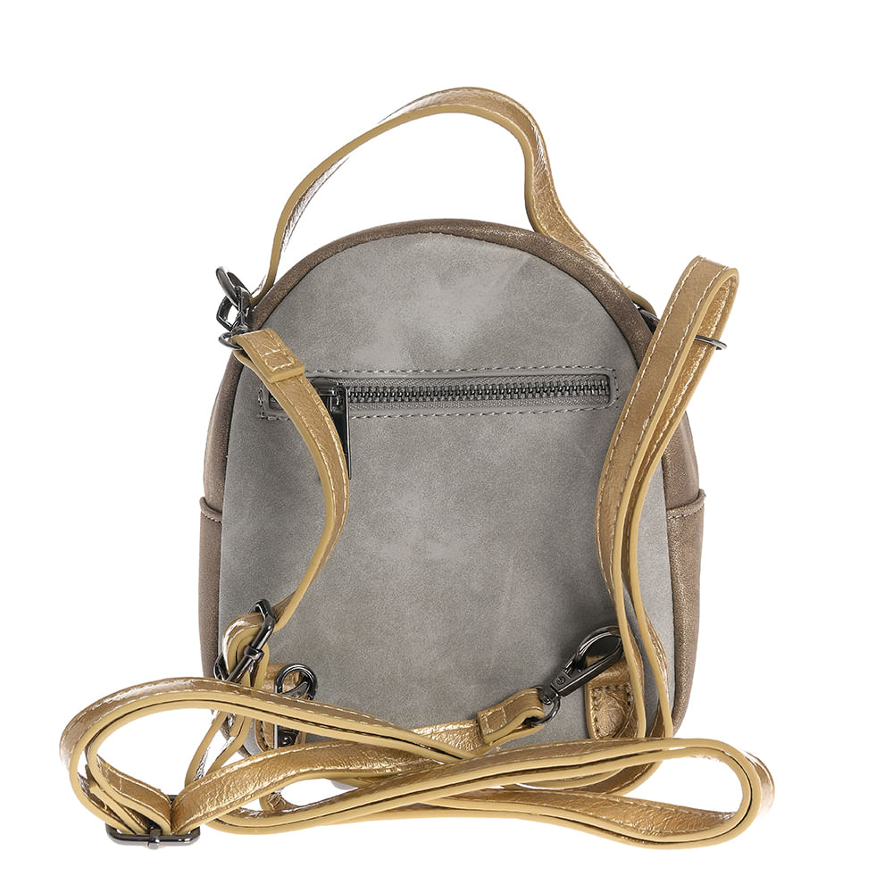 Rucsac mini bicolor cu bretele detasabile - 2 | YEO