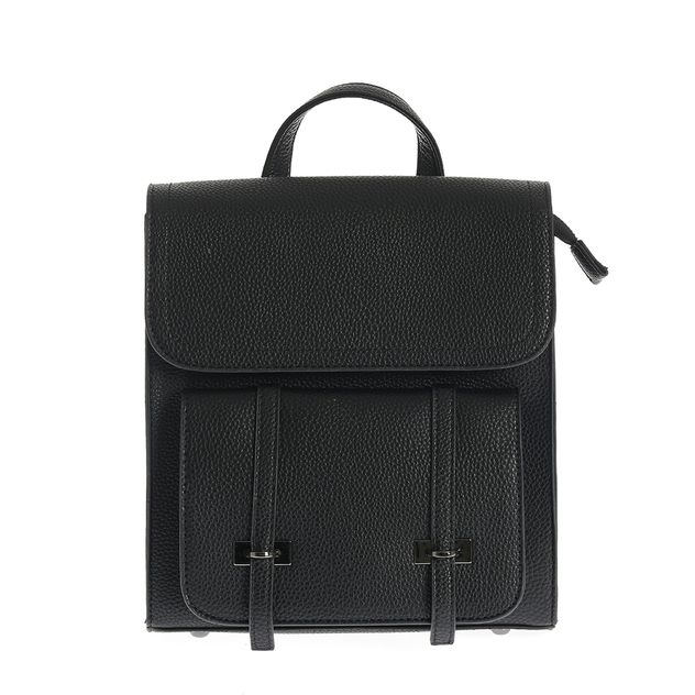 Rucsac casual negru din piele ecologica