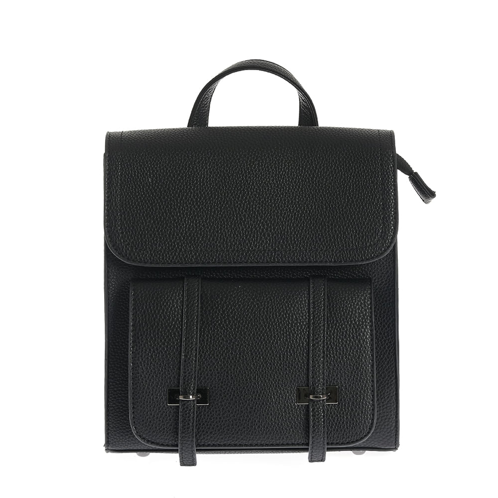 Rucsac casual negru din piele ecologica