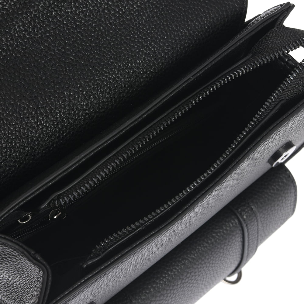 Rucsac casual negru din piele ecologica - 3 | YEO