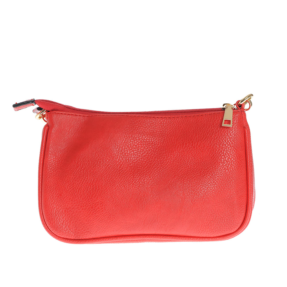 Geanta crossbody rosie cu doua compartimente - 2 | YEO