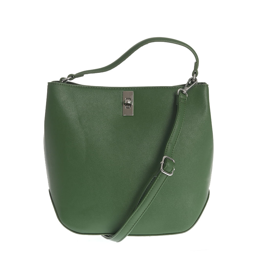 Geanta verde cu maner fix - 3 | YEO