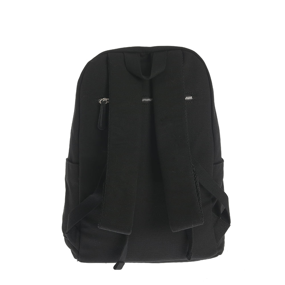 Rucsac negru din material textil - 3 | YEO