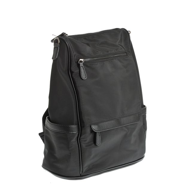 Rucsac negru cu doua buzunare frontale