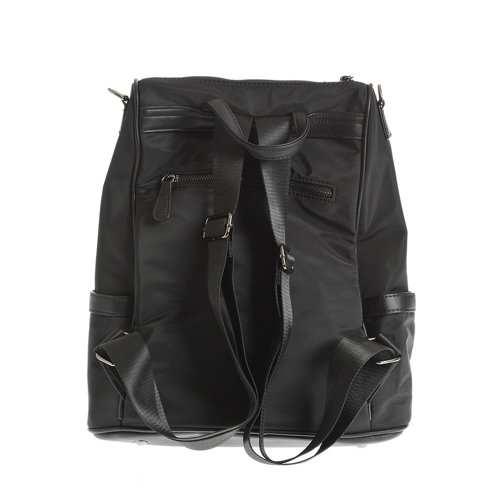 Rucsac negru cu doua buzunare frontale - 2 | YEO