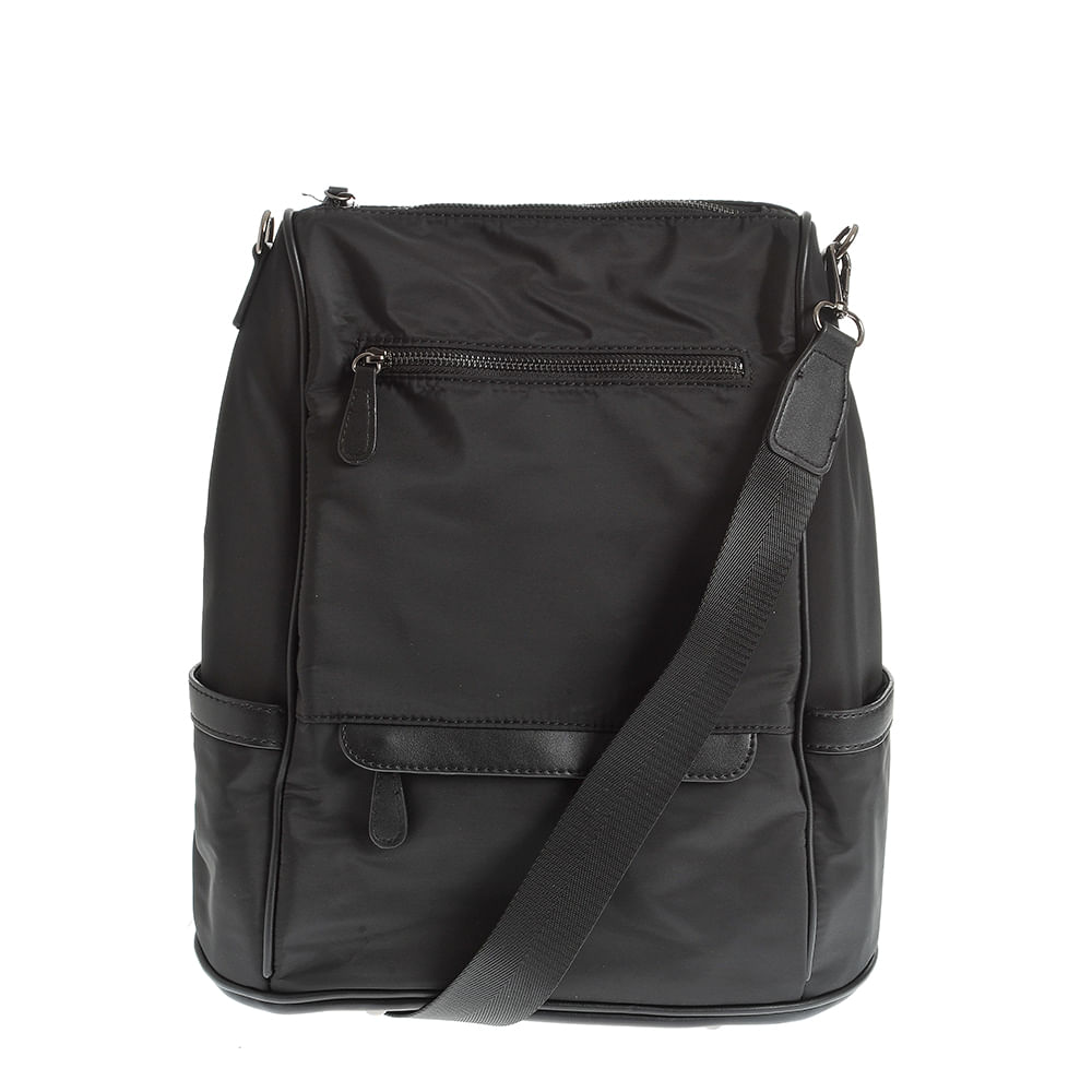 Rucsac negru cu doua buzunare frontale - 3 | YEO
