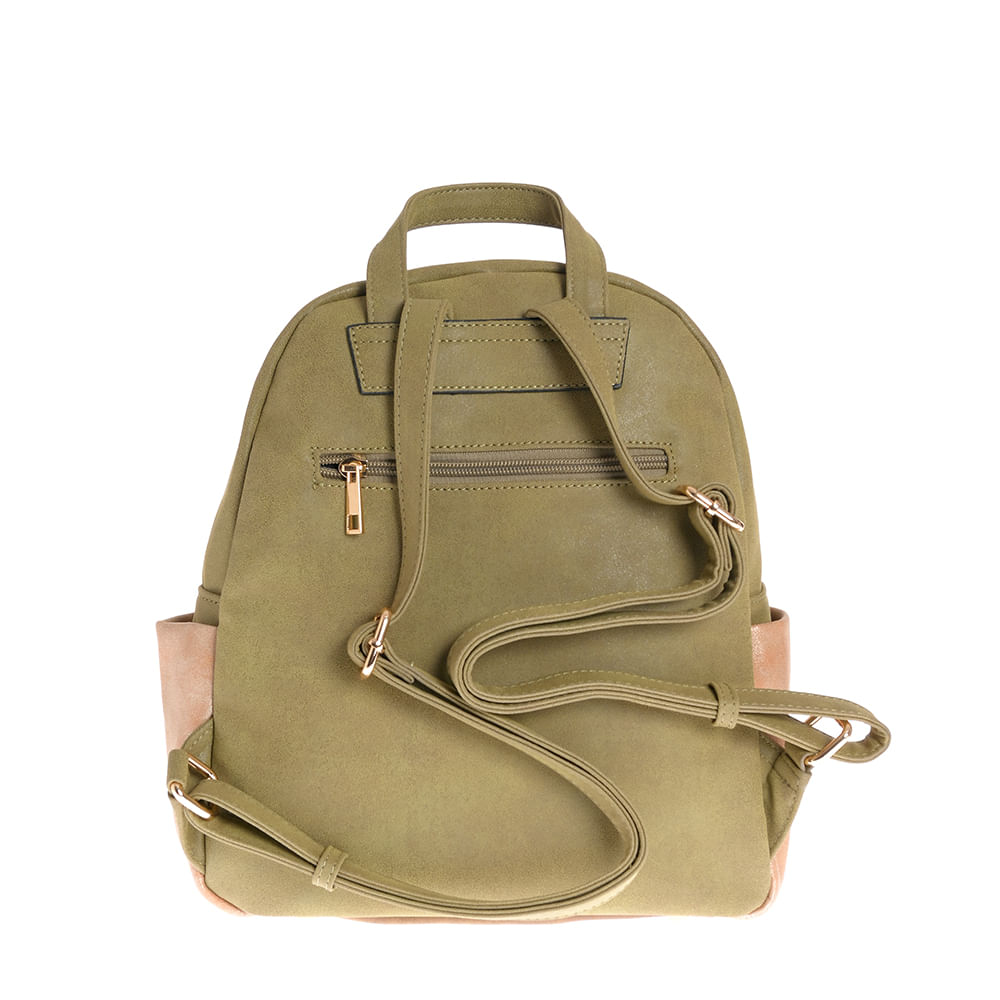 Rucsac in trei culori cu buzunare laterale - 2 | YEO
