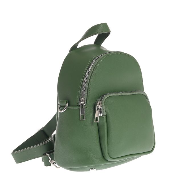 Rucsac mini verde cu bretele detasabile