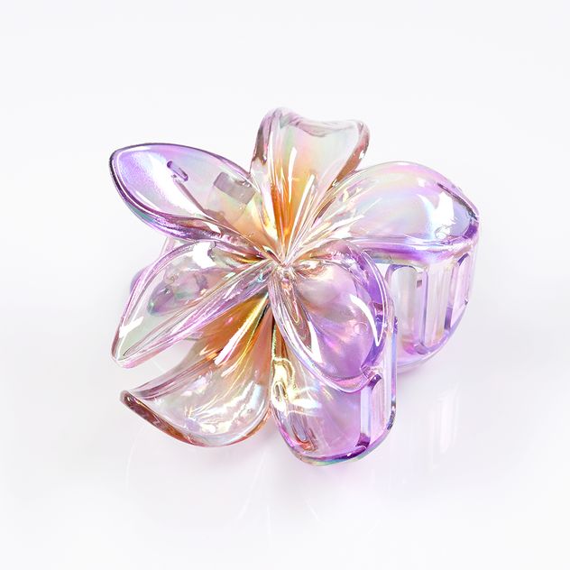 Cleste de par floare mov 8 cm