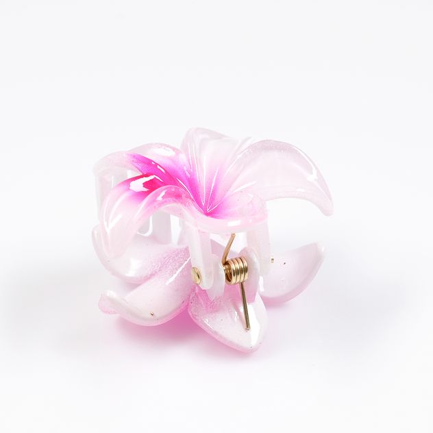 Cleste de par in forma de floare roz 4 cm