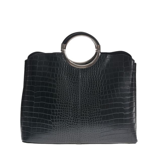 Geanta neagra cu manere rotunde