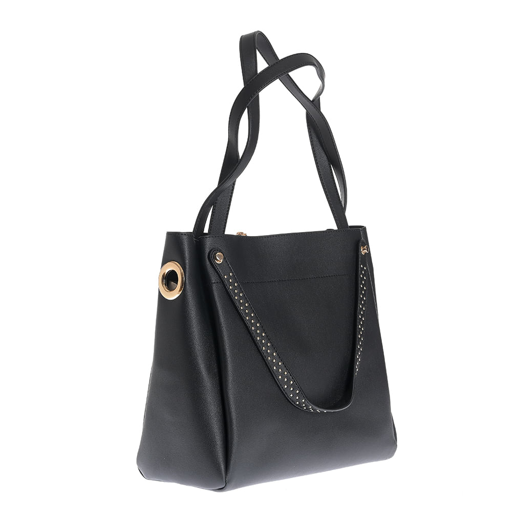 Geanta neagra cu patru manere fixe - 2 | YEO