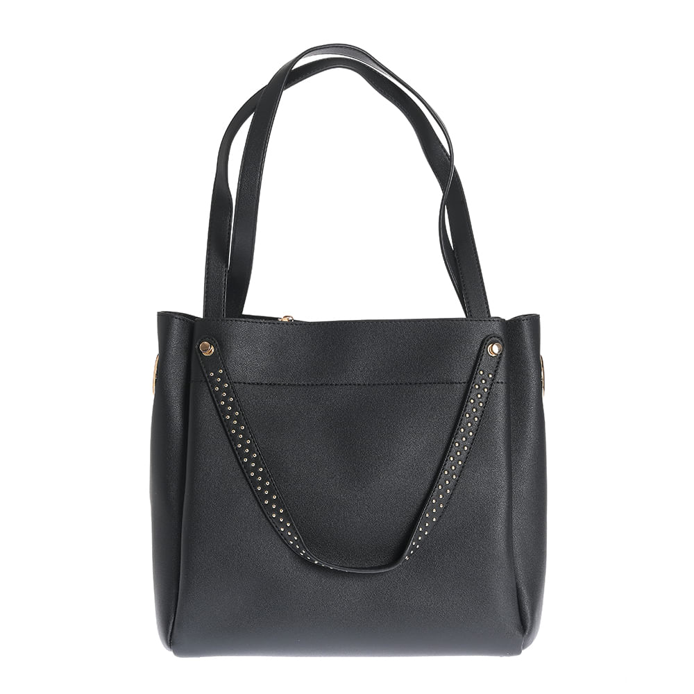 Geanta neagra cu patru manere fixe - 3 | YEO