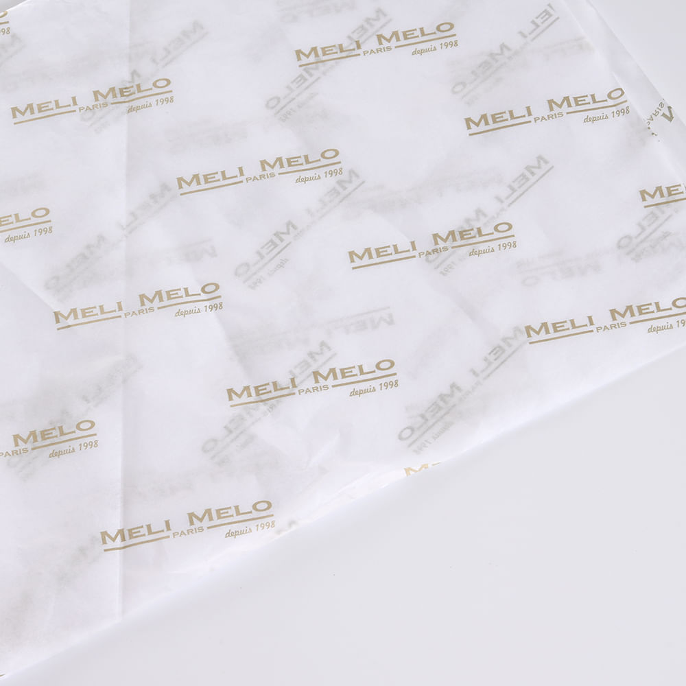 Hartie alba de ambalat cu logo Meli Melo - 2 | YEO