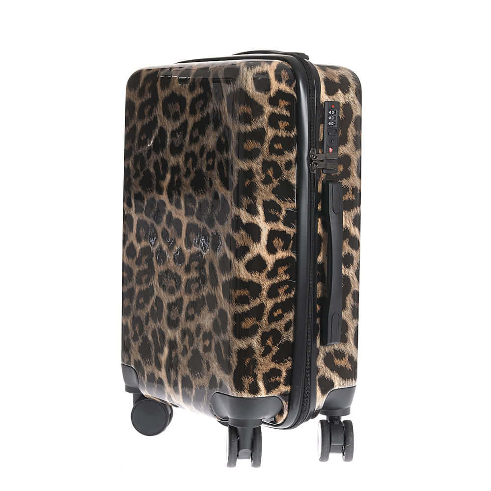 Set troler si geanta de voiaj cu model animal print - 3 | YEO