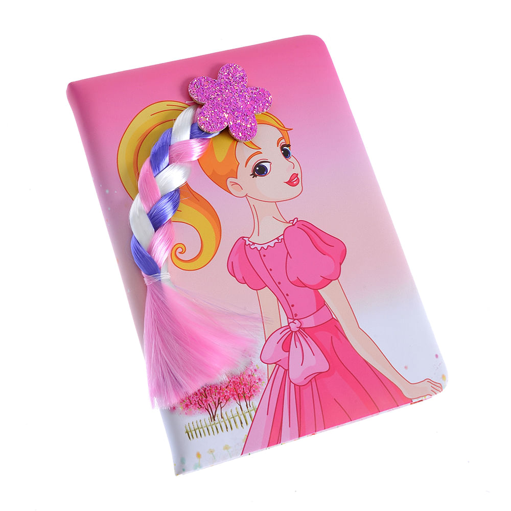 Agenda roz cu print papausa si impletitura decorativa - 1 | YEO