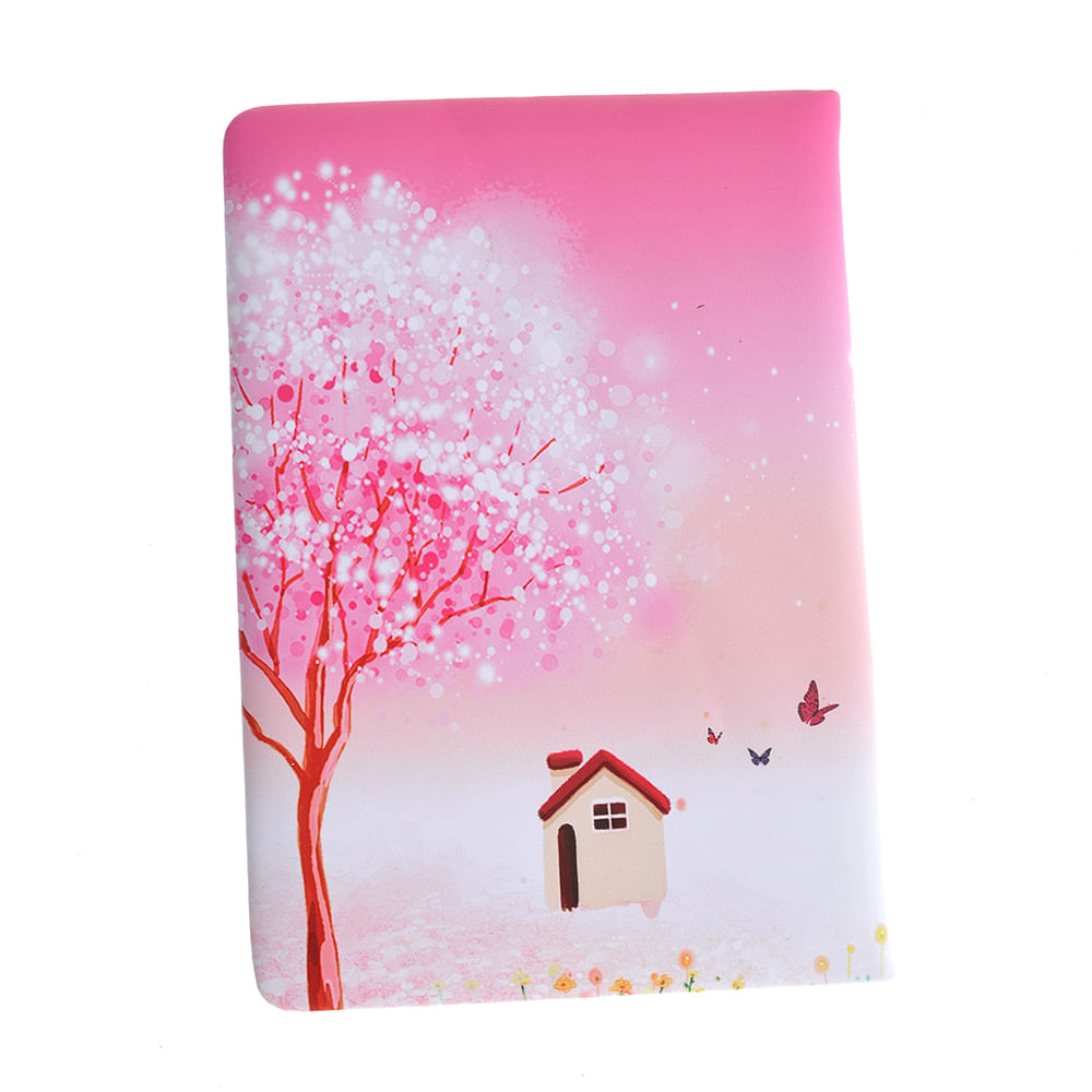 Agenda roz cu print papausa si impletitura decorativa - 3 | YEO