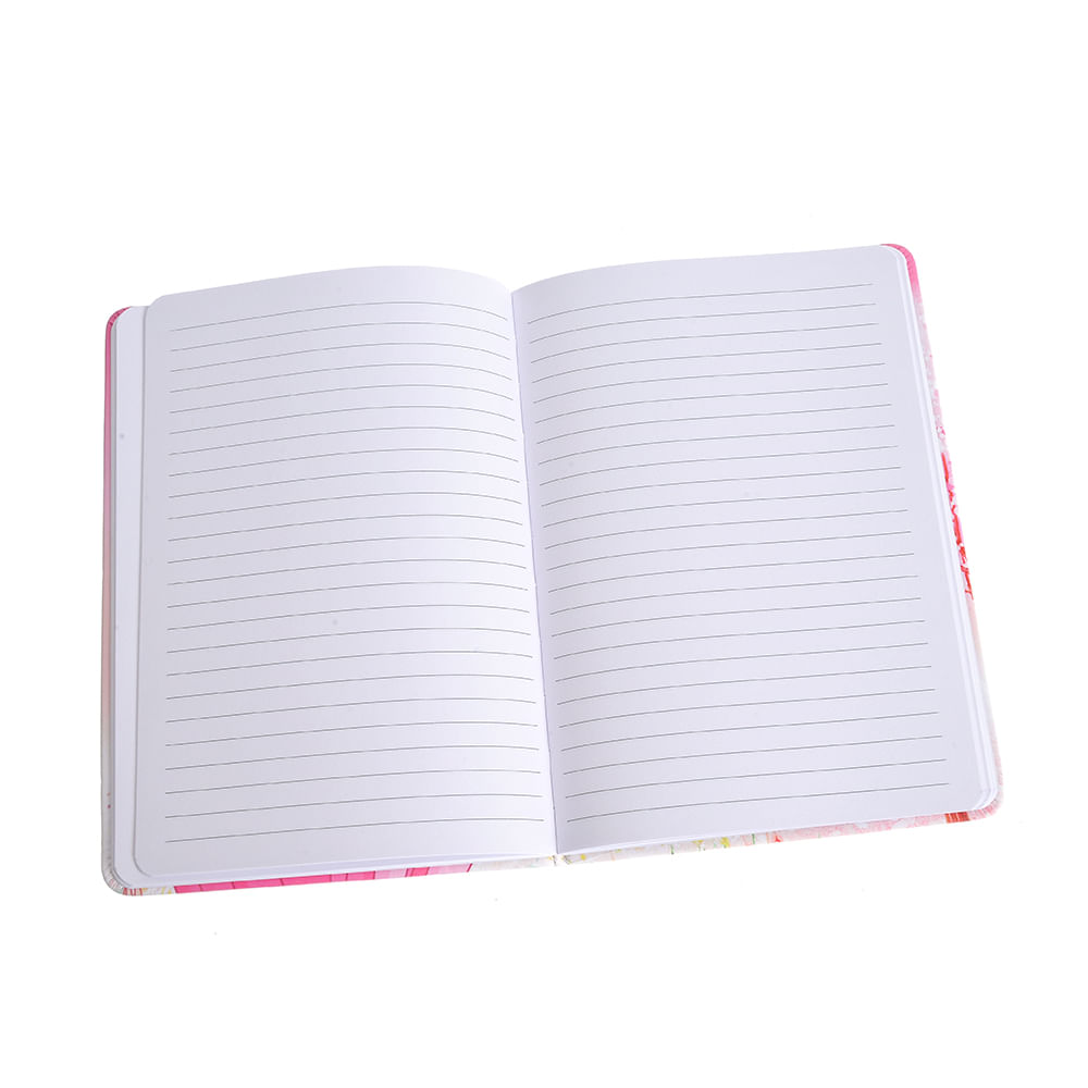 Agenda roz cu print papausa si impletitura decorativa - 4 | YEO