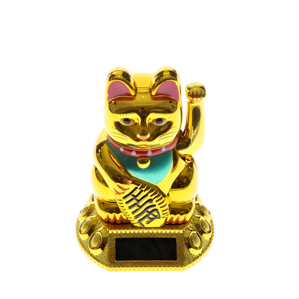 Decoratiune feng shui pisica chinezeasca aurie - 4 | YEO