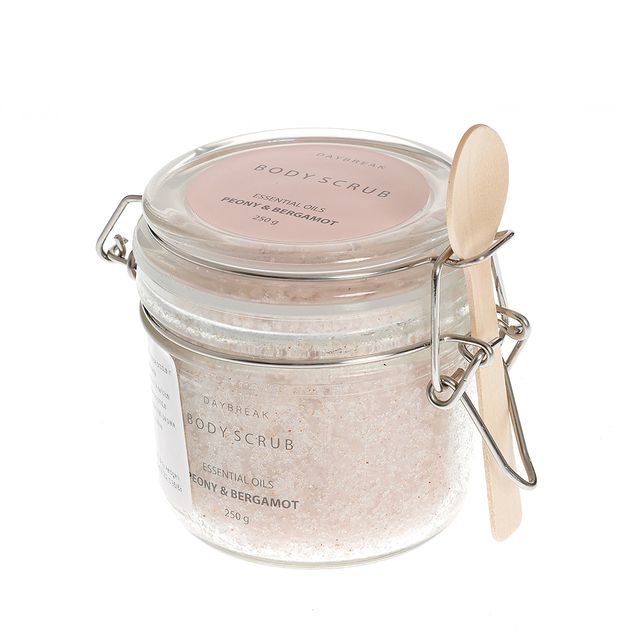 Scrub de corp cu bujori si bergamota 250 ml