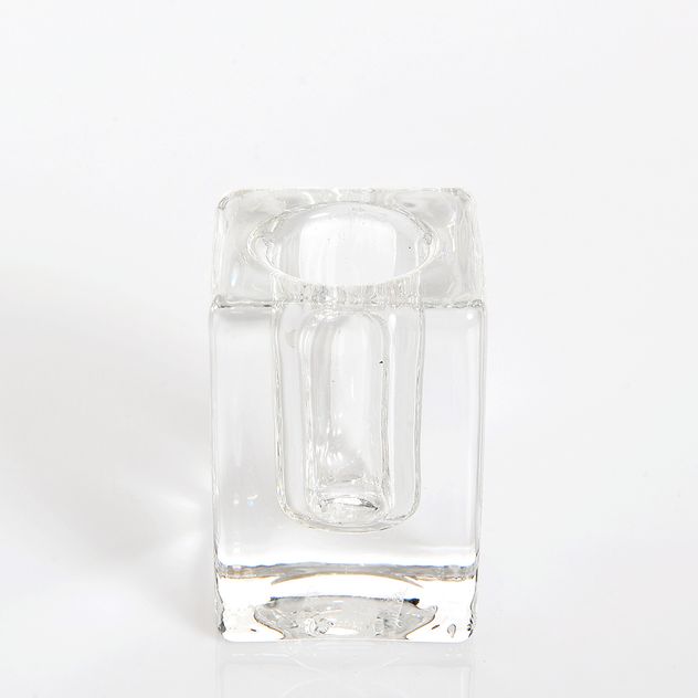 Suport din sticla pentru lumanare 6 cm