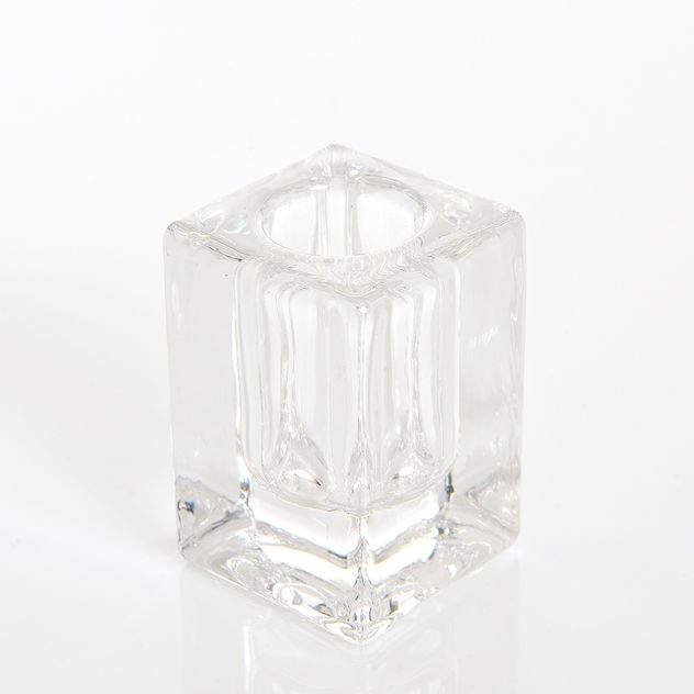 Suport din sticla pentru lumanare 6 cm