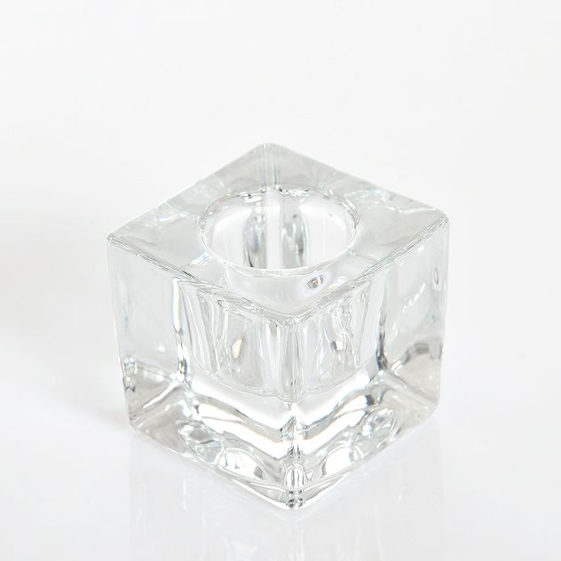 Suport din sticla pentru lumanare 4 cm