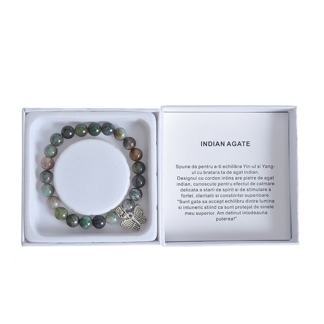 Bratara din pietre naturale Indian Agate