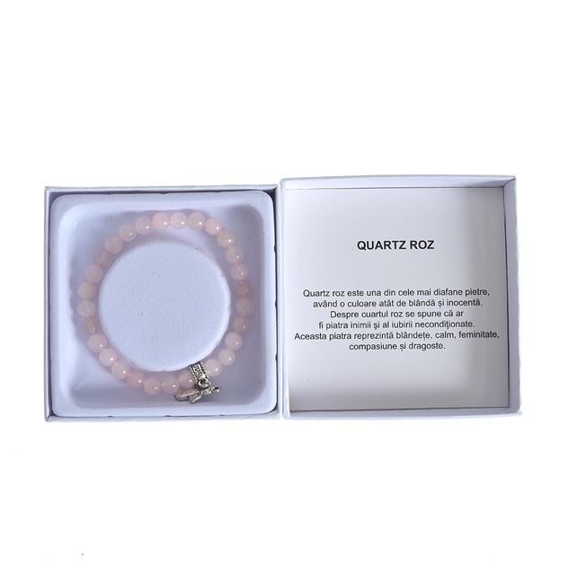 Bratara din pietre naturale Quartz roz