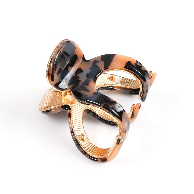 Cleste de par cu model animal print si aspect lucios