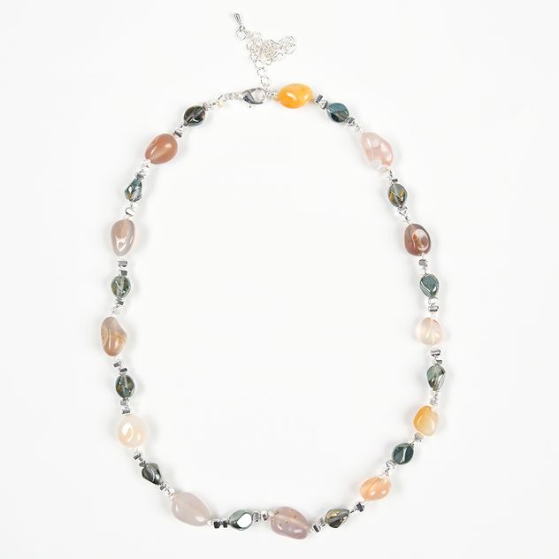 Colier cu pietre naturale multicolore