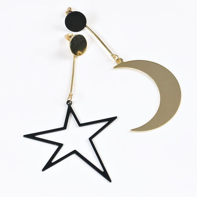 Cercei lungi stea si luna