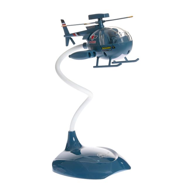 Lampa albastra cu elicopter 38 cm