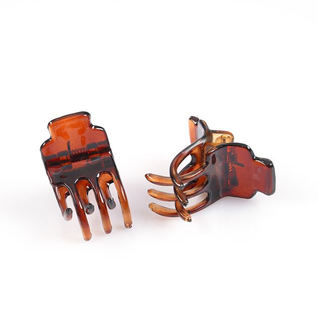 Set 2 mini clesti maro pentru par cu design clasic