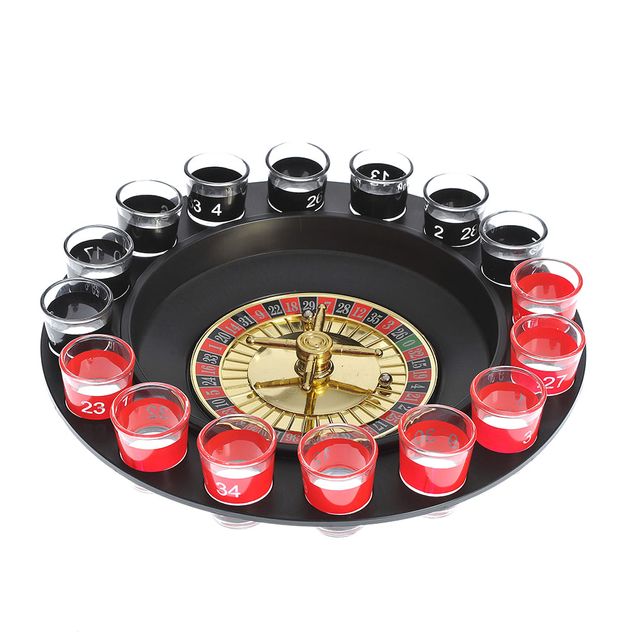 Set ruleta cu 16 pahare shot pentru jocuri de petrecere