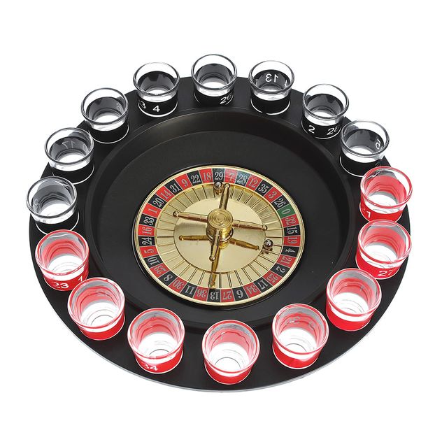Set ruleta cu 16 pahare shot pentru jocuri de petrecere