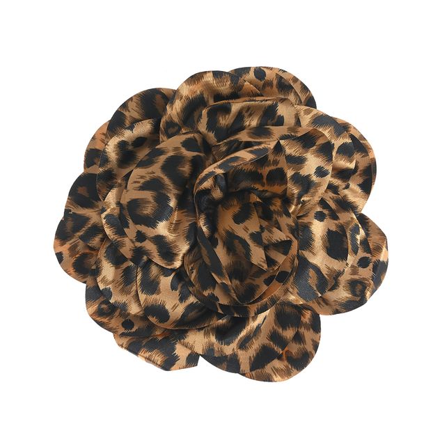 Brosa floare cu model animal print
