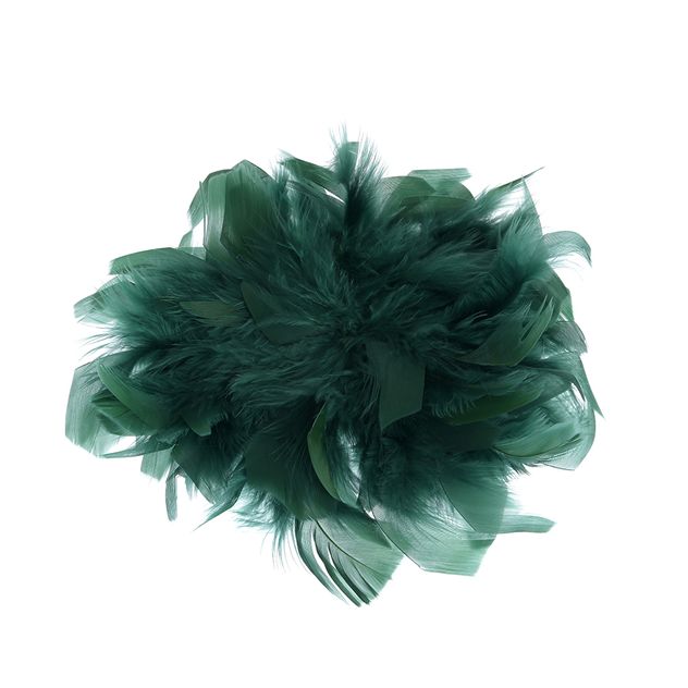 Brosa verde cu pene