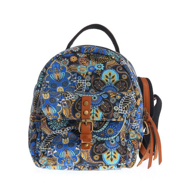Rucsac boho cu design colorat si bretele ajustabile