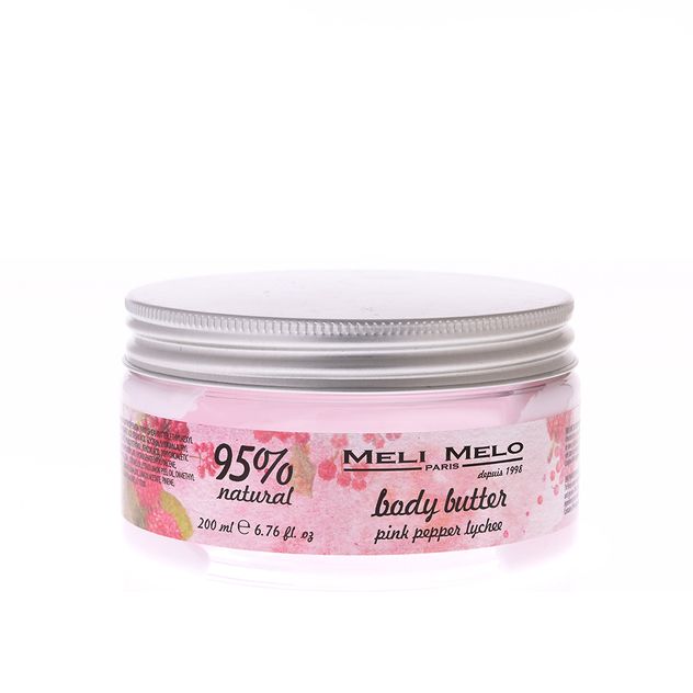 Unt de corp cu piper roz si litchi 200 ml
