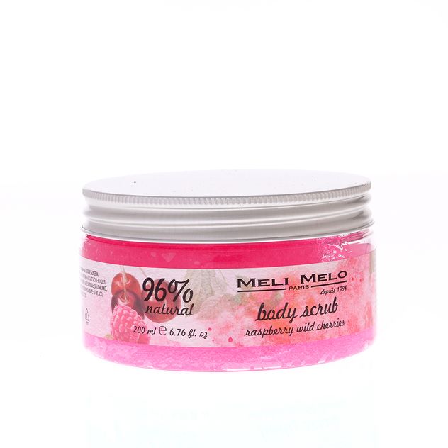 Exfoliant pentru corp cu zmeura si cirese 200 ml