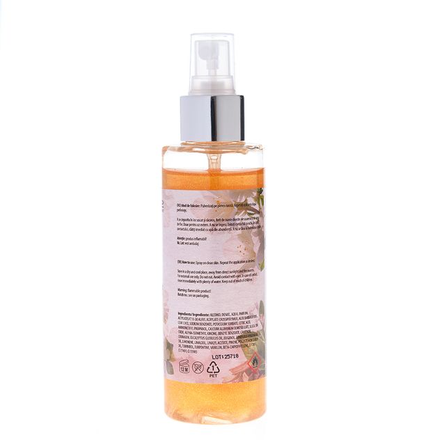 Spray pentru corp cu Lemn de santal si Mosc alb 150 ml