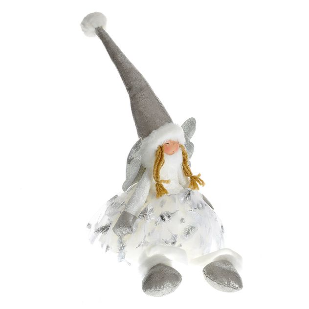 Decoratiune fetita ingeras cu led 50 cm