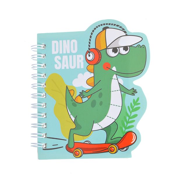 Agenda verde cu dinozaur