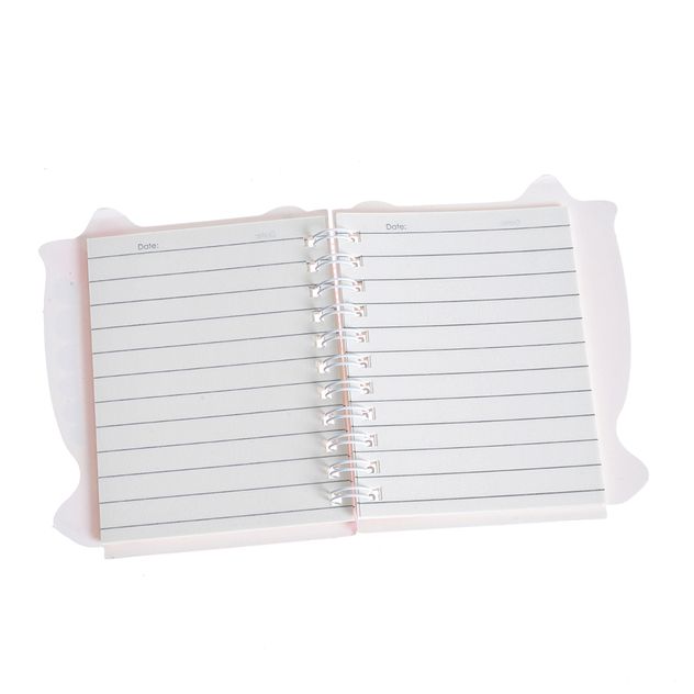 Agenda spirala coperta dino roz