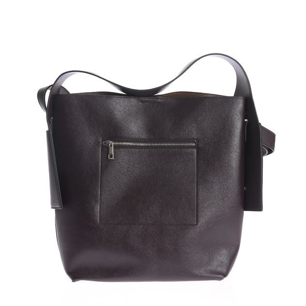 Geanta shopper maro din piele ecologica