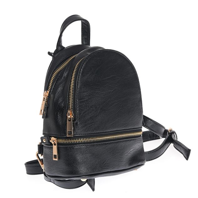 Mini rucsac negru cu bretele detasabile