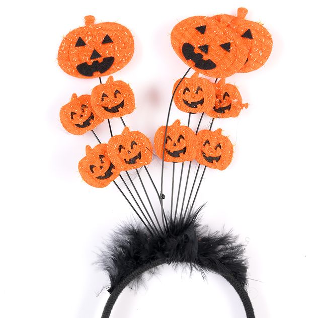 Bentita Halloween cu dovleci portocalii decorativi